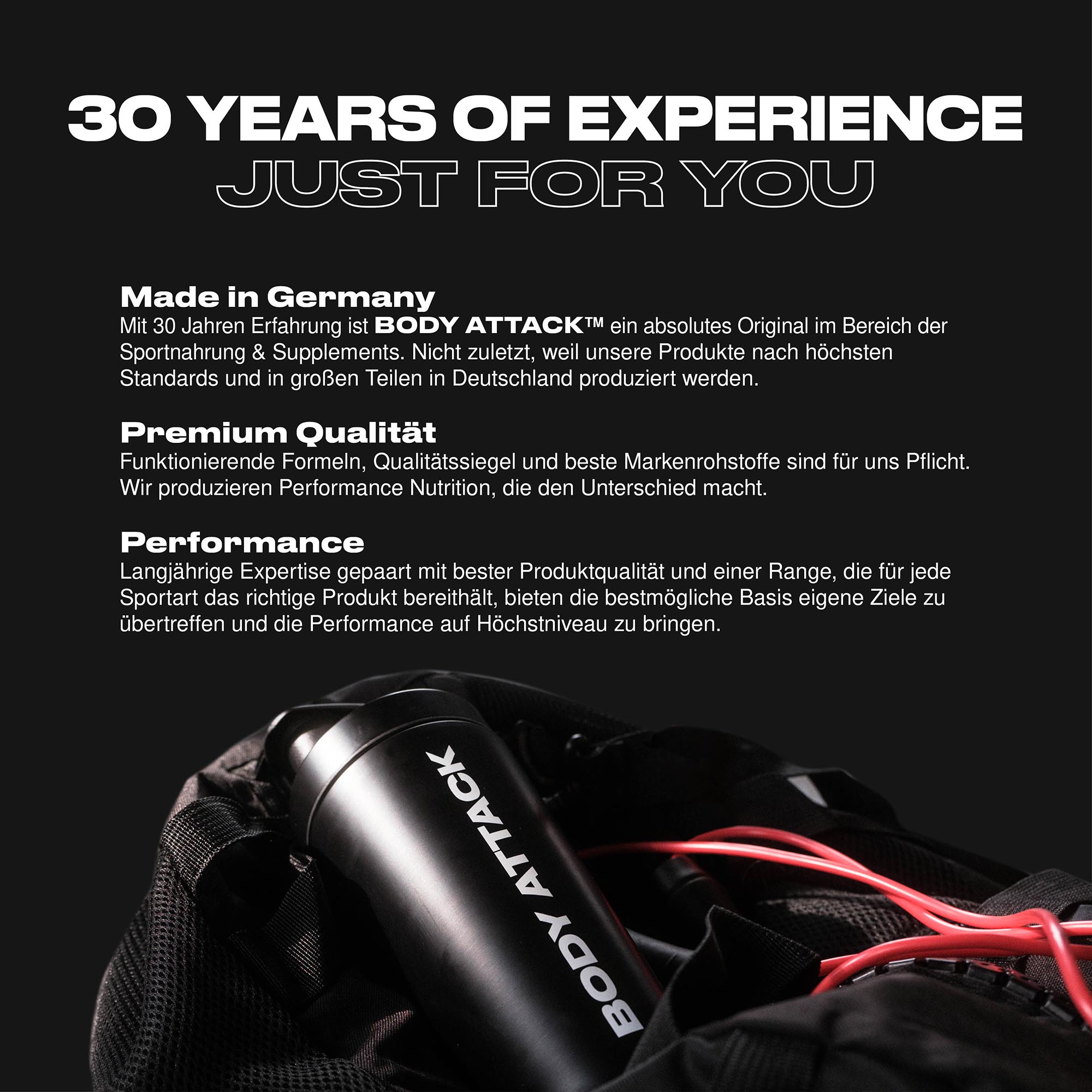 30 Years of Experience Informationsbanner 30 Years of Experience Informationsbanner