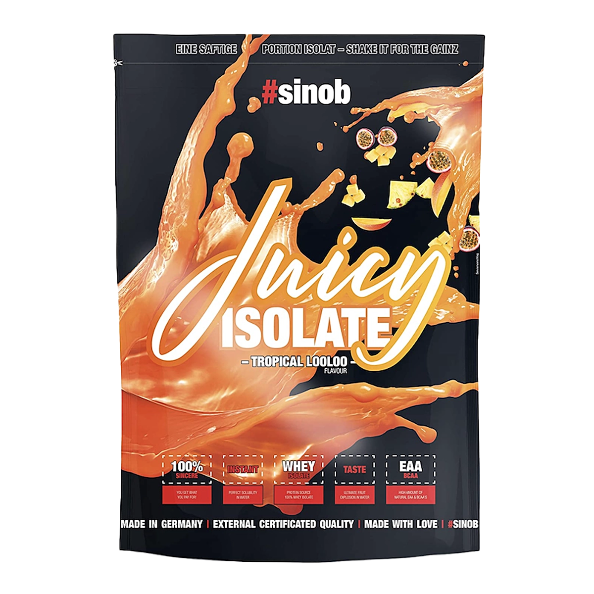 sinob Juicy Isolate Eine Packung sinob Juicy Isolate