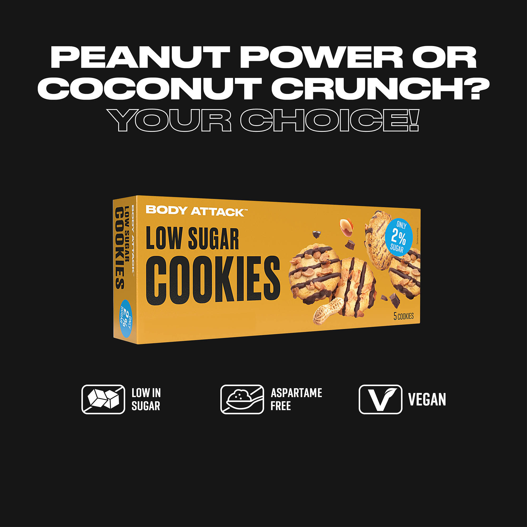 Low Sugar Cookies Informationsbanner